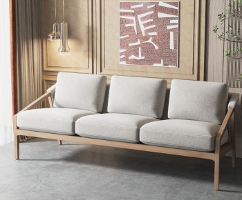 Nordic Style Three-seat Sofa-ID:696321967