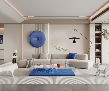 Modern A Living Room-ID:497256998