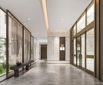 Modern Corridor/elevator Hall-ID:406009919
