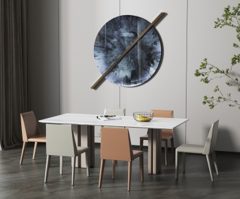 Modern Dining Table And Chairs-ID:421267035