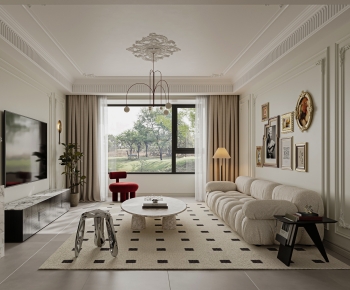 French Style A Living Room-ID:677361015