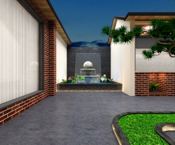 New Chinese Style Courtyard/landscape-ID:108285905