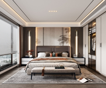 New Chinese Style Bedroom-ID:694510947
