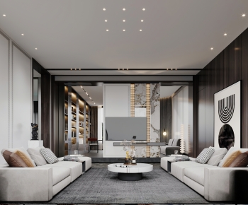 Modern A Living Room-ID:753844023