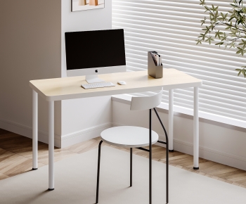 Modern Computer Desk And Chair-ID:576350746