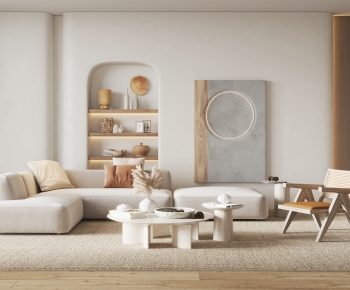 Wabi-sabi Style A Living Room-ID:871395114