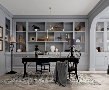 Simple European Style Study Space-ID:778679837