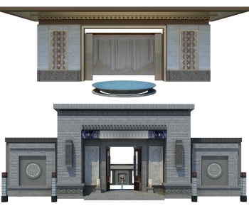 New Chinese Style Building Component-ID:750216968