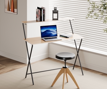 Modern Computer Desk And Chair-ID:799772985