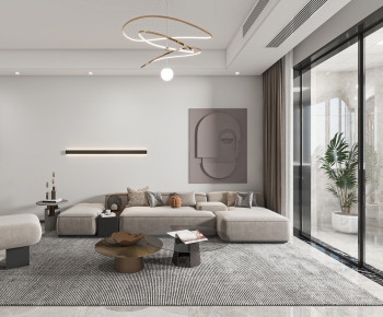 Modern A Living Room-ID:998058087