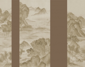 中式拼色山水-ID:733829027