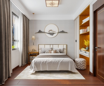 New Chinese Style Bedroom-ID:593592889