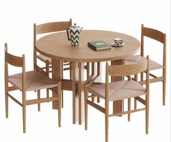 Wabi-sabi Style Dining Table And Chairs-ID:532681944