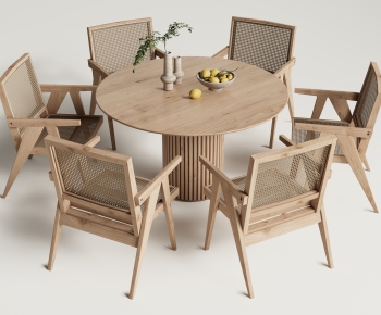 Wabi-sabi Style Dining Table And Chairs-ID:891430414