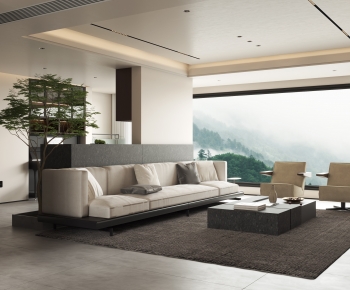 Modern A Living Room-ID:256891015