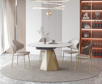 Modern Dining Table And Chairs-ID:307306056