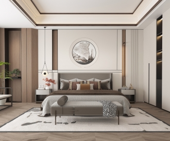 New Chinese Style Bedroom-ID:406443127