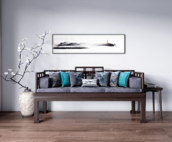 New Chinese Style A Sofa For Two-ID:134630295