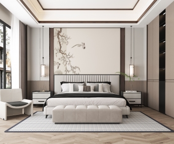 New Chinese Style Bedroom-ID:130501994