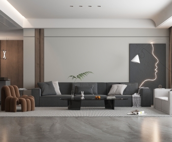 Modern A Living Room-ID:704427007