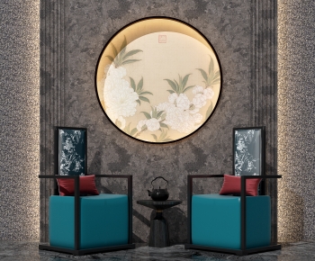 New Chinese Style Lounge Chair-ID:381743918