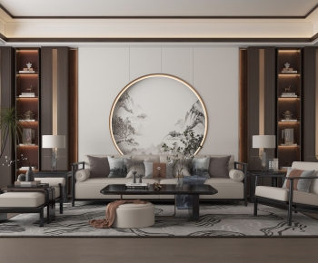 New Chinese Style A Living Room-ID:792413002
