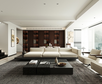New Chinese Style A Living Room-ID:225351102