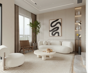 Wabi-sabi Style A Living Room-ID:490389111