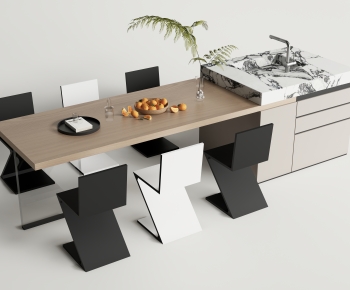Modern Dining Table And Chairs-ID:923217065