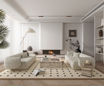 Wabi-sabi Style A Living Room-ID:826900063