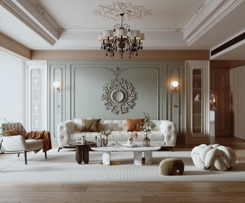 French Style A Living Room-ID:947287082