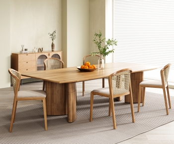 Wabi-sabi Style Dining Table And Chairs-ID:669660097