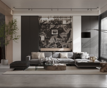 Modern A Living Room-ID:883003006