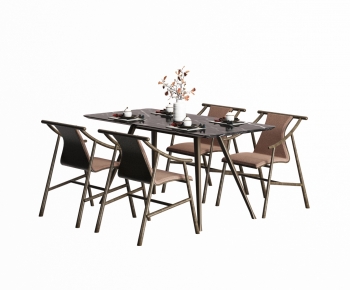 New Chinese Style Dining Table And Chairs-ID:840361175