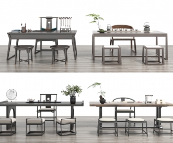 New Chinese Style Tea Tables And Chairs-ID:121736058