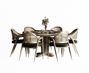 New Chinese Style Dining Table And Chairs-ID:833122978
