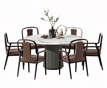 New Chinese Style Dining Table And Chairs-ID:669225933