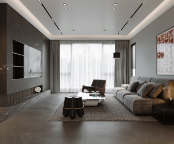 Modern A Living Room-ID:847740894