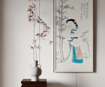 新中式装饰挂画 植物摆件-ID:948899031