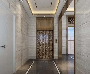 Modern Office Elevator Hall-ID:727226024