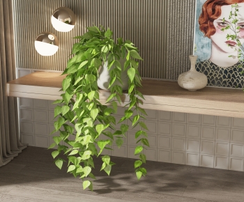 Modern Potted Green Plant-ID:233521949