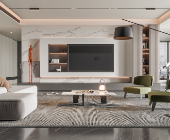 Modern A Living Room-ID:854629991