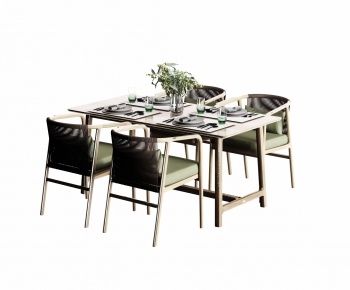Nordic Style Dining Table And Chairs-ID:491581922