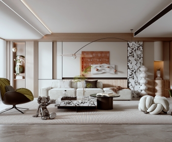 Modern A Living Room-ID:849386936
