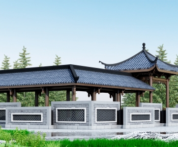 Chinese Style Ancient Architectural Buildings-ID:549074896