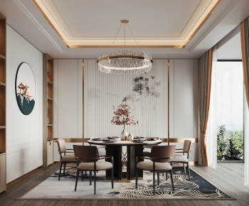 New Chinese Style Dining Room-ID:523792988