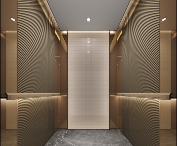 Modern Office Elevator Hall-ID:113622905