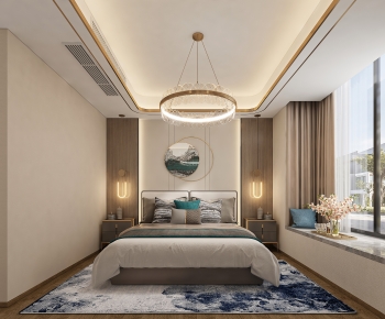 New Chinese Style Bedroom-ID:216695076