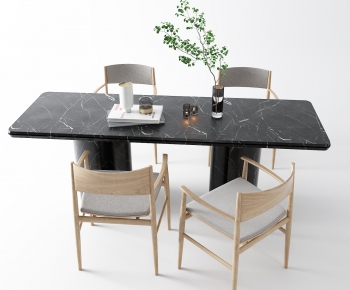 Modern Dining Table And Chairs-ID:688954115
