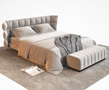 Modern Double Bed-ID:308358913